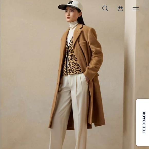 Ralph Lauren Collection Black Label mid-length Camel Hair Coat - Picture 1 of 8